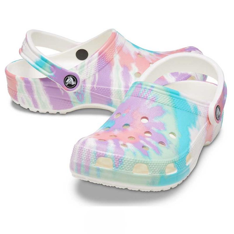 Crocs Classic Tie-Dye Graphic Clog Fresco/Multi UK 4-5 EUR 37-38 US M5